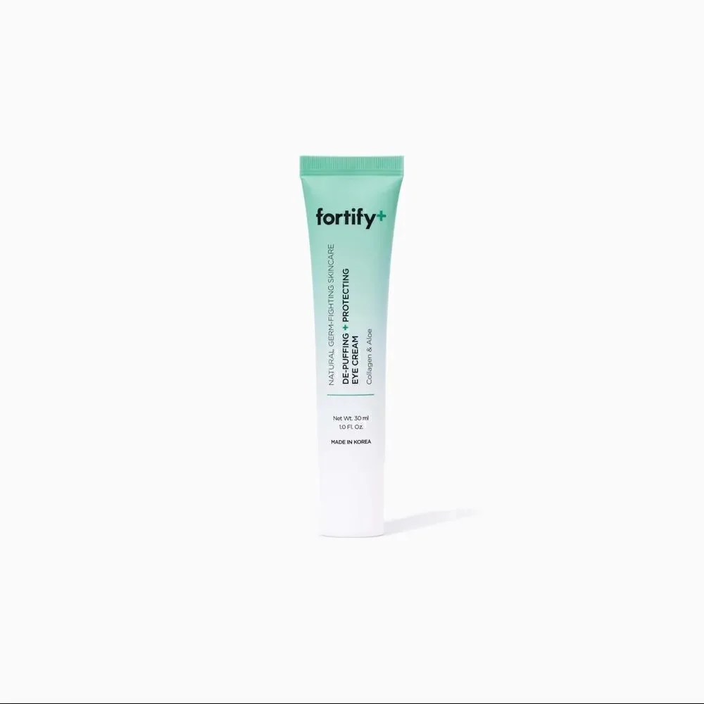 Fortify+ DE-PUFFING & PROTECTING EYE CREAM natural germ flighting skincare NEW